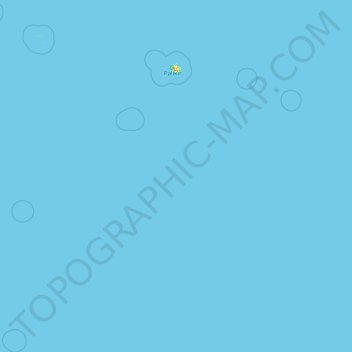 Pohnpei topographic map, elevation, terrain