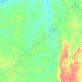 Santa Fé do Araguaia topographic map, elevation, terrain
