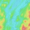 Lac Montégron topographic map, elevation, terrain