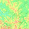 Hopkins County topographic map, elevation, terrain