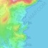 Platja d'Aiguablava topographic map, elevation, terrain