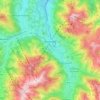 Kitzbühel topographic map, elevation, terrain