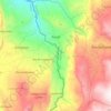 Pandi topographic map, elevation, terrain