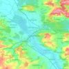 Gunzenhausen topographic map, elevation, terrain