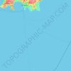 Grouville topographic map, elevation, terrain