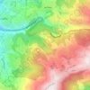 Roumieh topographic map, elevation, terrain