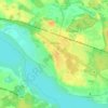 Ikšķile topographic map, elevation, terrain