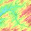 Achet topographic map, elevation, terrain