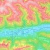 Greifenburg topographic map, elevation, terrain