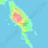 Pulau Pagai Selatan topographic map, elevation, terrain