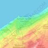 Casablanca ⵜⵉⴳⵎⵉ ⵜⵓⵎⵍⵉⵍⵜ الدار البيضاء topographic map, elevation, terrain