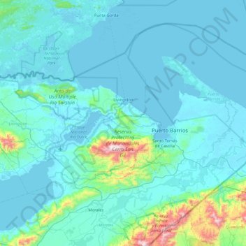Livingston topographic map, elevation, terrain