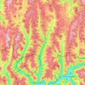 Finkenbach topographic map, elevation, terrain