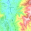 Espinhal topographic map, elevation, terrain
