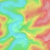 Saaldorf topographic map, elevation, terrain