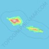 Samoa topographic map, elevation, terrain