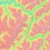 Darwaz-e Bala topographic map, elevation, terrain