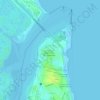 Santos Reis topographic map, elevation, terrain