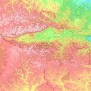 Тункинский район topographic map, elevation, terrain