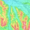 Gelos topographic map, elevation, terrain