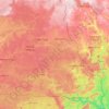 East topographic map, elevation, terrain
