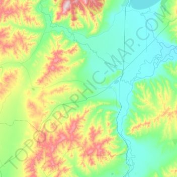 сельское поселение Селендума topographic map, elevation, terrain