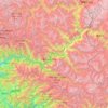 Kinnaur District topographic map, elevation, terrain