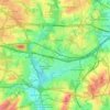 Bochum-Ost topographic map, elevation, terrain