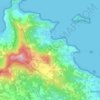 Bandraboua (canton de Mtsamboro) topographic map, elevation, terrain