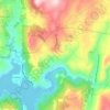 Lodine topographic map, elevation, terrain