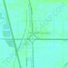 Pacific Junction topographic map, elevation, terrain