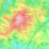 Crowborough topographic map, elevation, terrain