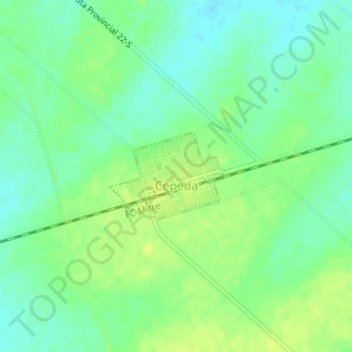 Cepeda topographic map, elevation, terrain