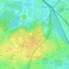 Altonaer Volkspark topographic map, elevation, terrain