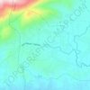 Beji topographic map, elevation, terrain