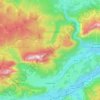 Gröbming topographic map, elevation, terrain