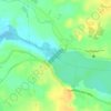 Bustos Dam topographic map, elevation, terrain