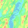 Damariscotta topographic map, elevation, terrain