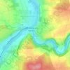 Neckarrems topographic map, elevation, terrain