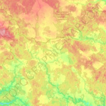 сельское поселение Деревня Михали topographic map, elevation, terrain