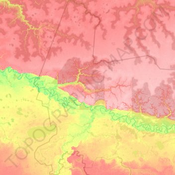 Усть-Ишимский район topographic map, elevation, terrain