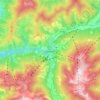 Wagrain topographic map, elevation, terrain