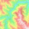Río Sacambaya topographic map, elevation, terrain