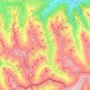 Krimml topographic map, elevation, terrain