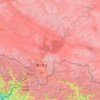 Purang County topographic map, elevation, terrain