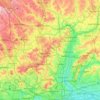 River Lea topographic map, elevation, terrain