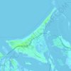 Saadiyat Island topographic map, elevation, terrain