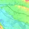 Lacq topographic map, elevation, terrain