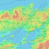 Hyogo Prefecture topographic map, elevation, terrain