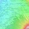 Ciawi topographic map, elevation, terrain